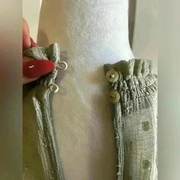 Zara kids sage green ruffled dress - Picture 6 of 7